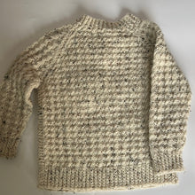 Load image into Gallery viewer, Hand Knit Cream Flecked Buttoned Jumper Aged 2
