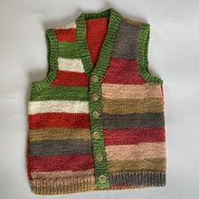Load image into Gallery viewer, Hand Knit Button Waistcoat 12-18 months
