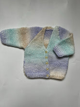 Load image into Gallery viewer, Hand Kit Multi Coloured Cardigan 3-6 Months
