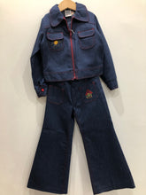 Load image into Gallery viewer, Vintage Denim Suit with Embroidery
