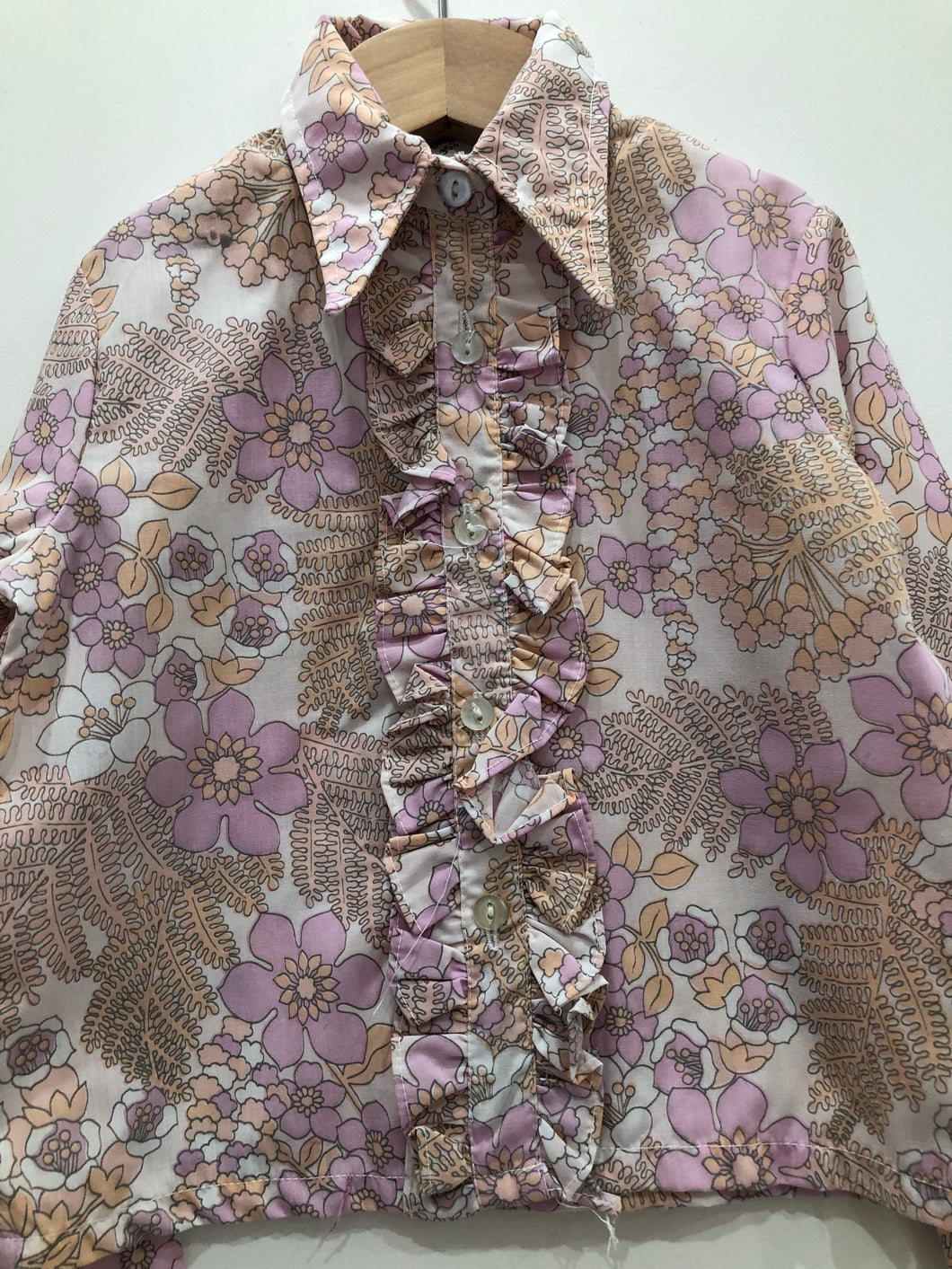 Vintage Floral Shirt Age 3-4