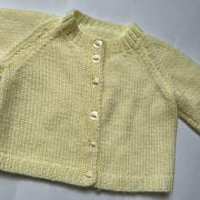 Load image into Gallery viewer, Hand Knit Lemon Cardigan 6-9 Months
