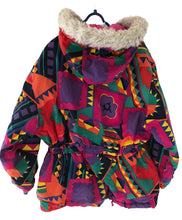 Load image into Gallery viewer, Vintage C&amp;A Bright Aztec Coat Age 9-10
