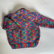 Load image into Gallery viewer, Hand Knit Rainbow Cardigan 12-18 Months
