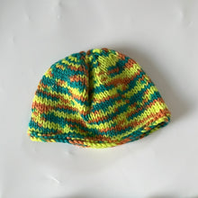 Load image into Gallery viewer, Hand Knit Neon Bright Hat and Jumper Set 6-9 Months
