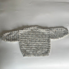 Load image into Gallery viewer, Sale: Hand Knit Oatmeal Fleck Jumper 6-9 Months

