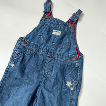 Load image into Gallery viewer, Osh Kosh Denim Dungarees with Star Detail Age 3 Years
