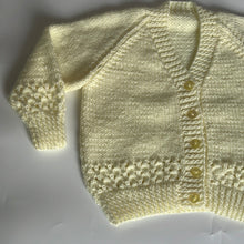 Load image into Gallery viewer, Hand Knit Lemon Cardigan 18 months
