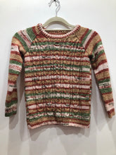 Load image into Gallery viewer, Sale: Hand Knit Vintage Stripe Jumper Age 5 Years
