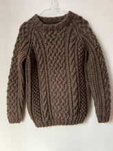 Load image into Gallery viewer, Aran Hand Knitted Jumper - Mushroom Age 4-6 years
